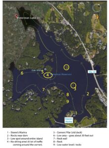 Waterman Lake Boating Map